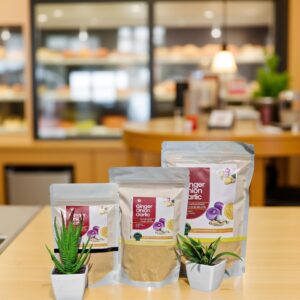 Ginger onions and garlic